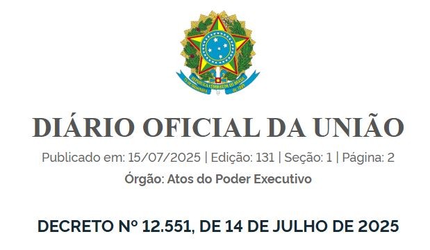 Diário Oficial traz decreto que regulamenta lei de reciprocidade