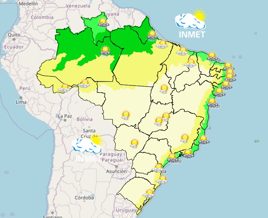 Alerta de Chuva: Veja as áreas afetadas neste domingo!