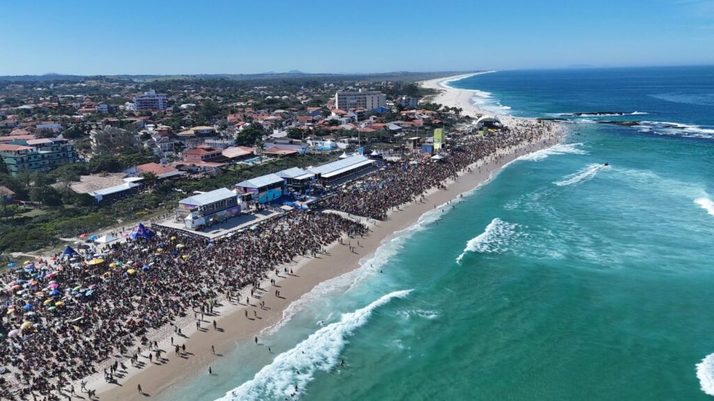 Etapa brasileira do circuito mundial de surfe movimenta R$ 179 milhões em Saquarema
