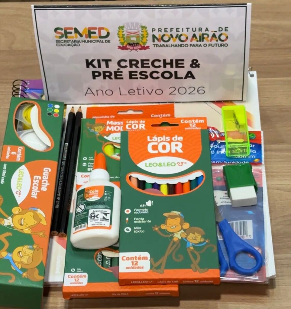 Prefeitura de Novo Airão investe na educação com a distribuição de Kits escolares destinados aos alunos e professores
